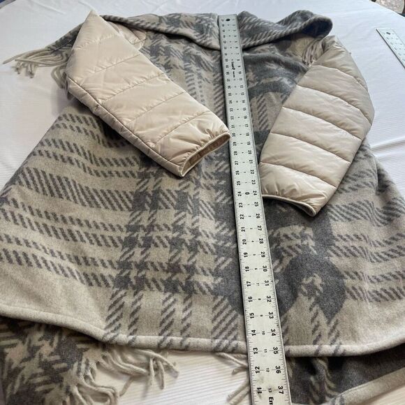 NWT Marc Cain Grey Fringe Coat Jacket Size N5 US Size 12 New - Picture 14 of 14